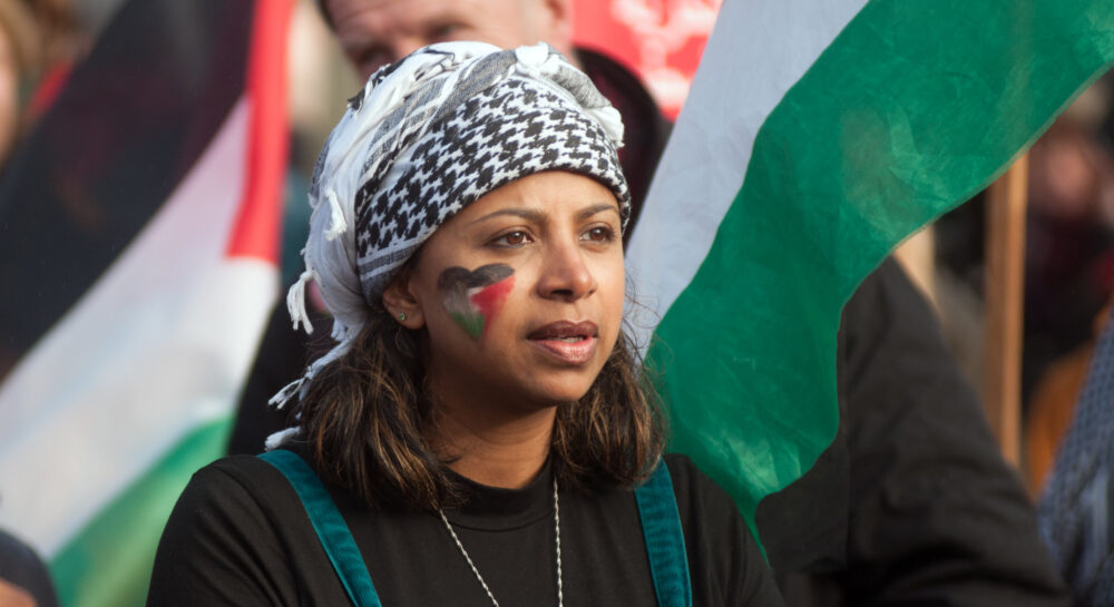 Gaza ceasefire demonstration, London 2023. Photo: Tim Dennell/Flickr
