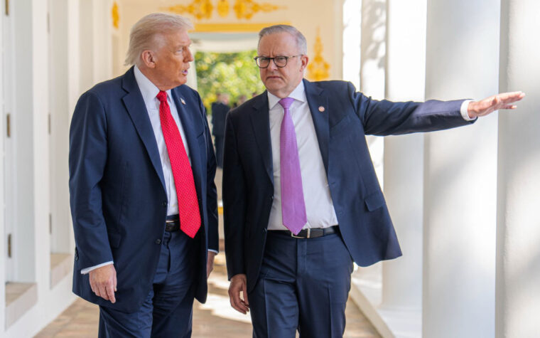 Donald Trump and Anthony Albanese